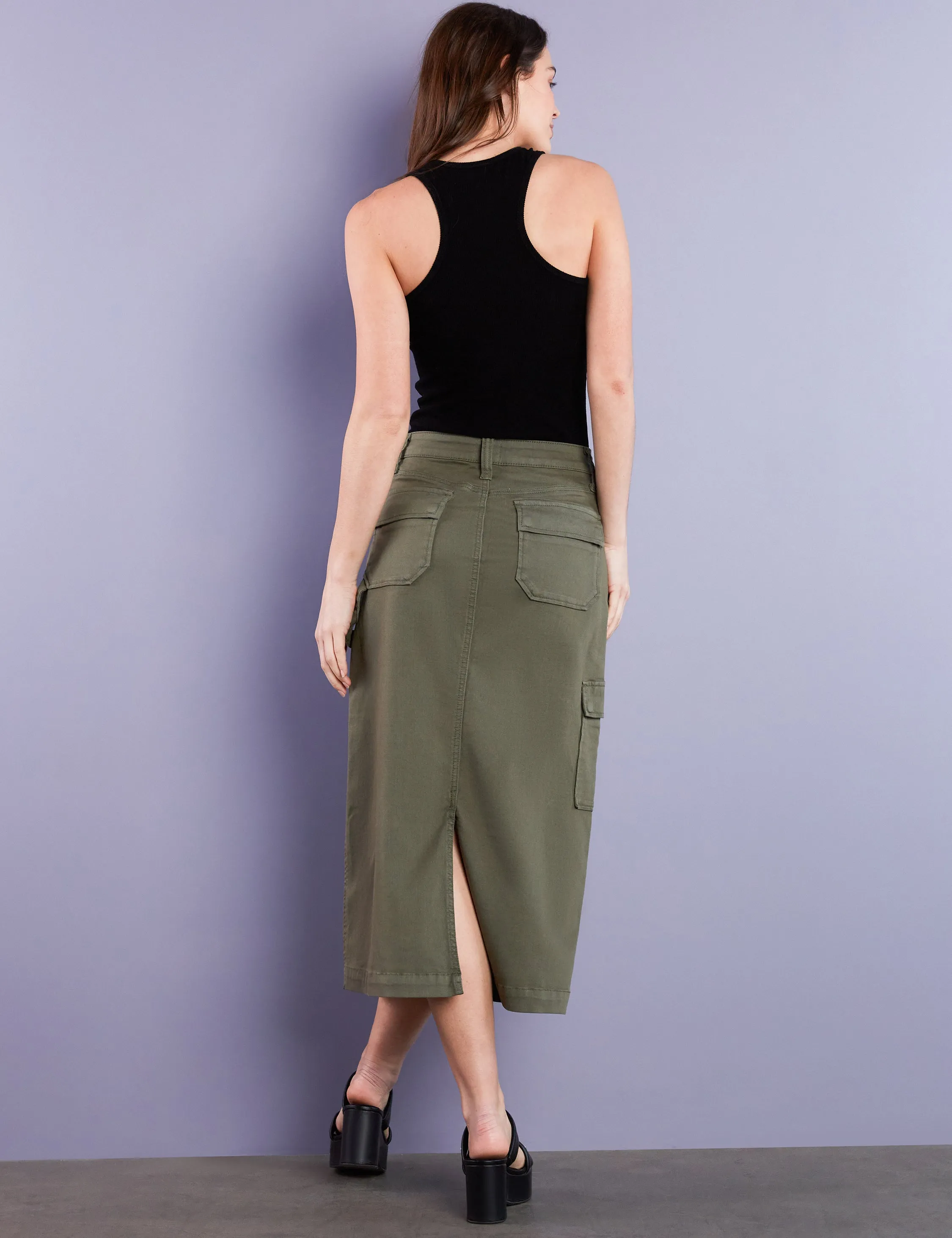 Patch Cargo Midi Skirt