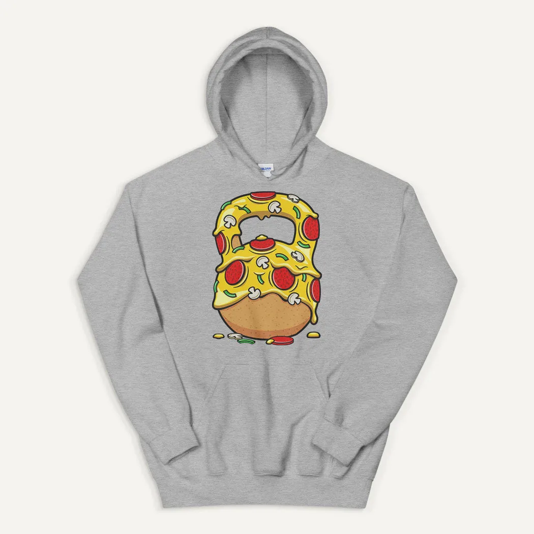 Pizza Kettlebell Design Pullover Hoodie