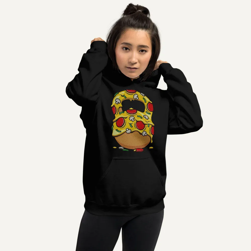 Pizza Kettlebell Design Pullover Hoodie