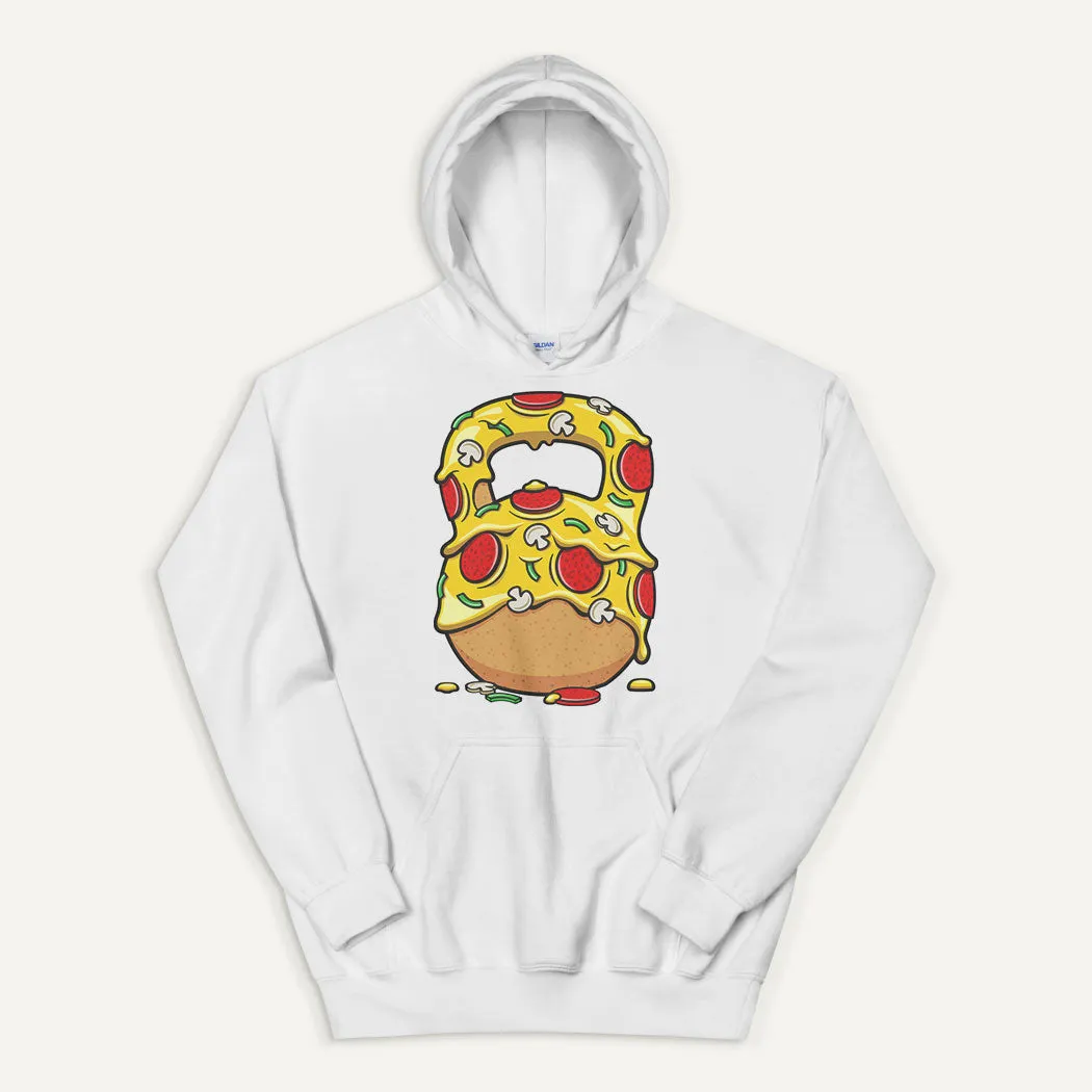 Pizza Kettlebell Design Pullover Hoodie