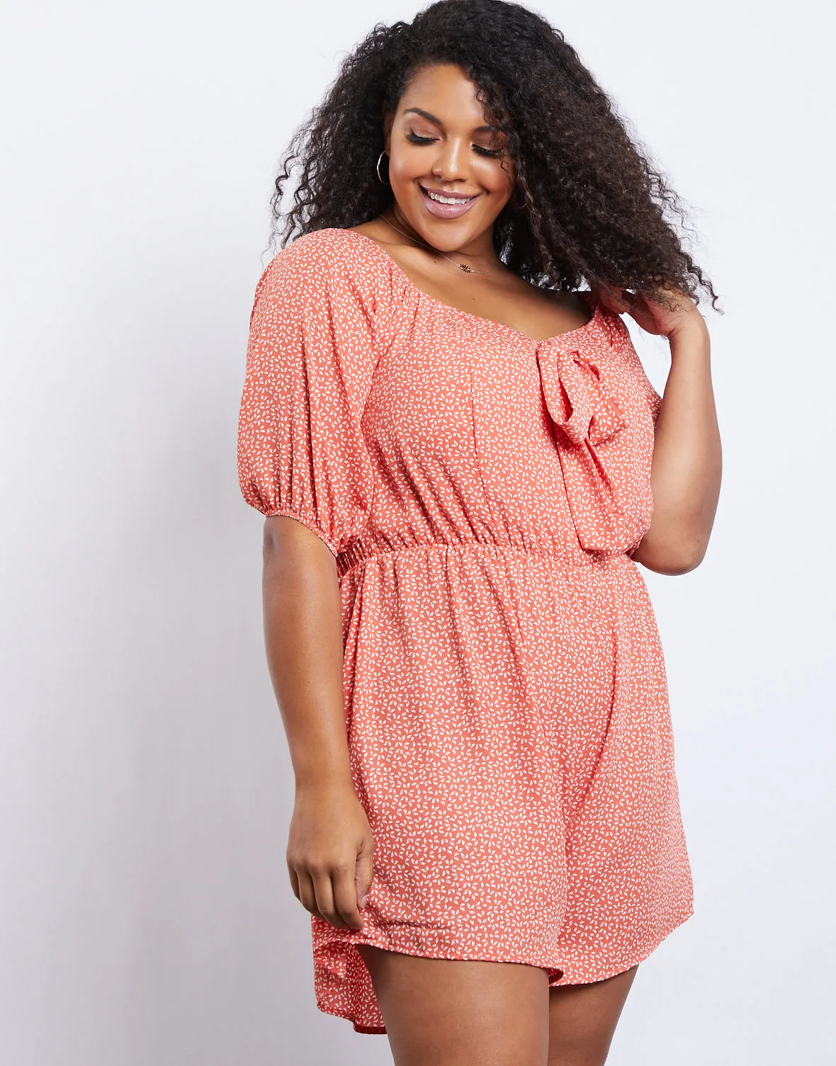 Plus Size Alessia Floral Romper