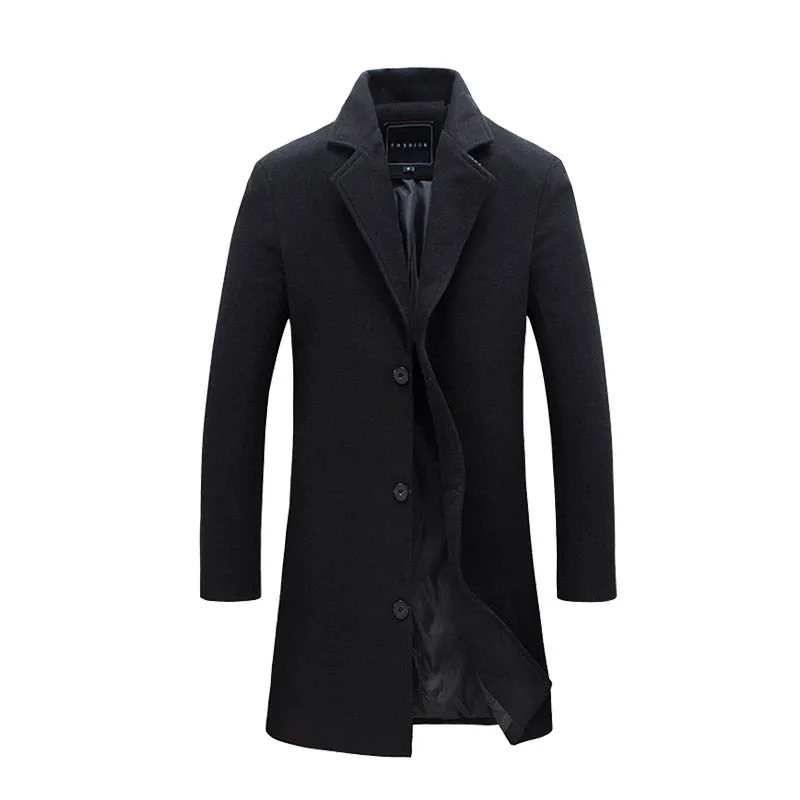 Pologize™ Long Button Business Coat