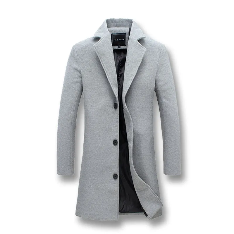 Pologize™ Long Button Business Coat