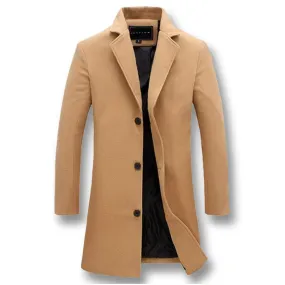 Pologize™ Long Button Business Coat