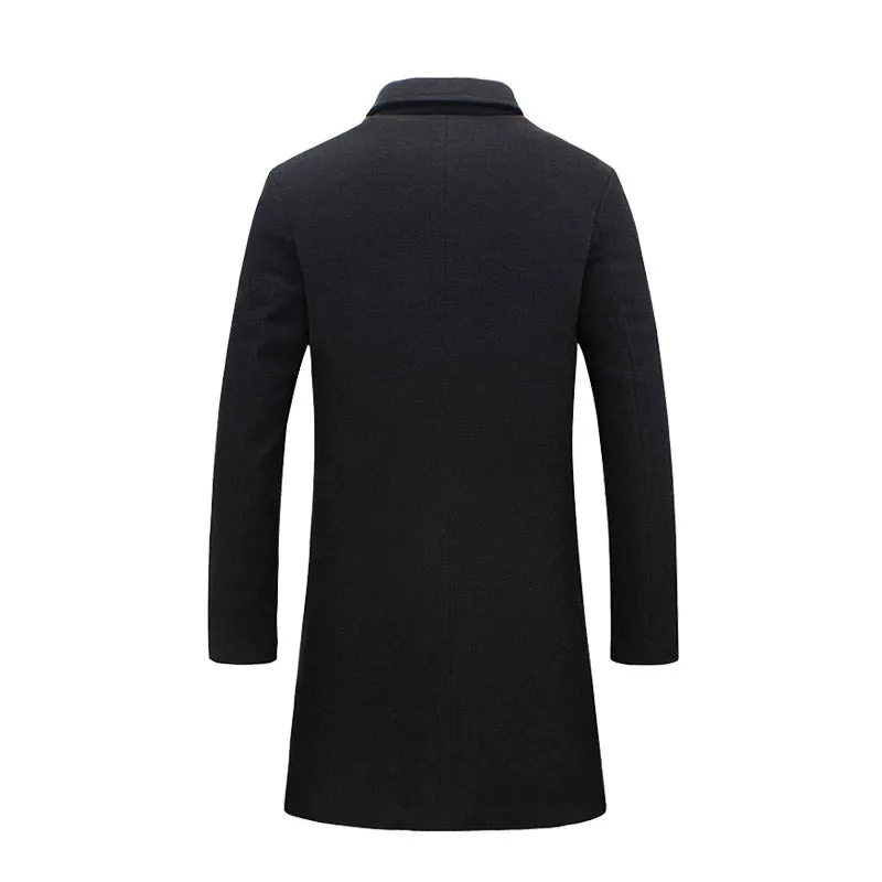 Pologize™ Long Button Business Coat