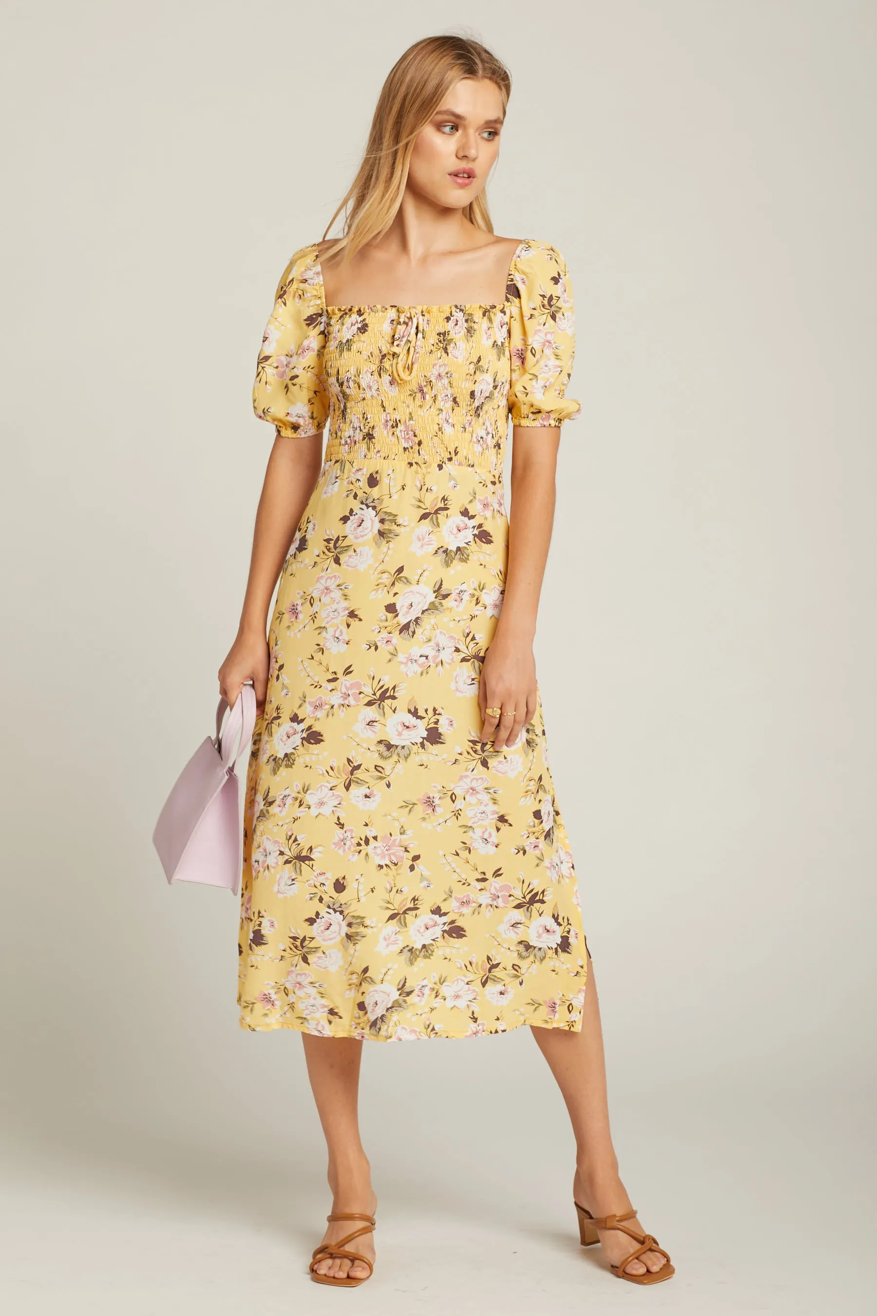 Pomeline Floral Majorelle Dress