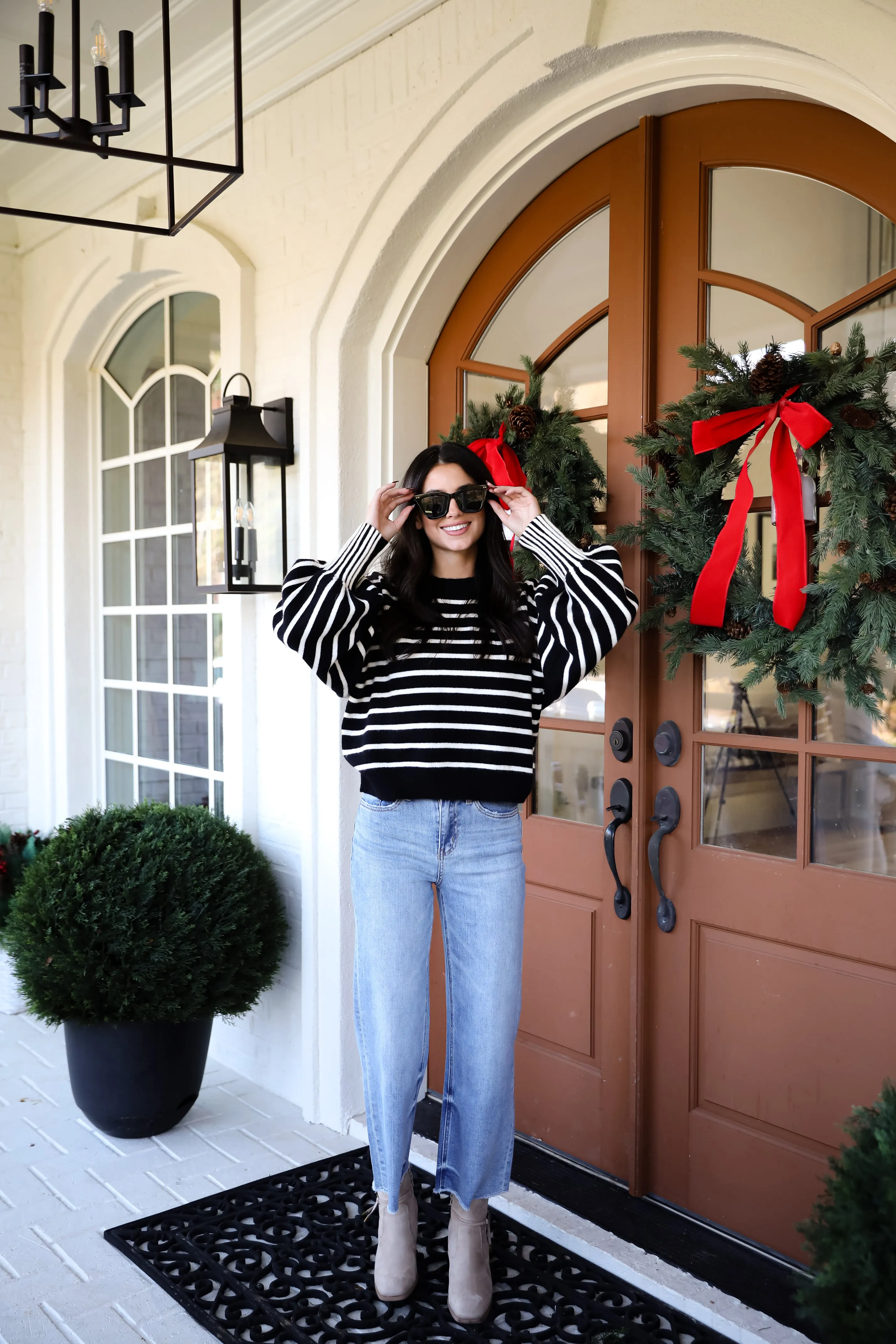 Popular Pick Black Striped Sweater