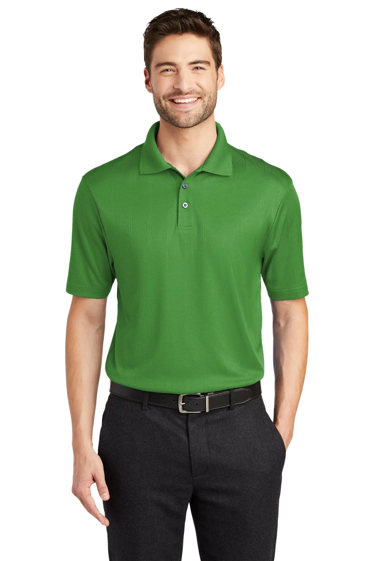 Port Authority Performance Customized Fine Jacquard Polos, Vine Green