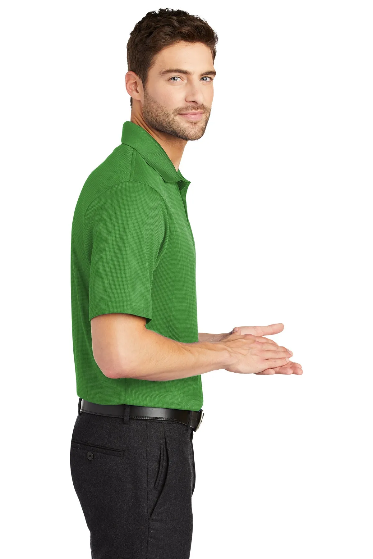 Port Authority Performance Customized Fine Jacquard Polos, Vine Green