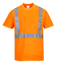 Portwest Hi-Vis Pocket T-Shirt