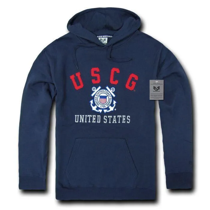 Pullover Hoodie Sweatshirt US Military Navy Air Force Army Marines Coast Guard