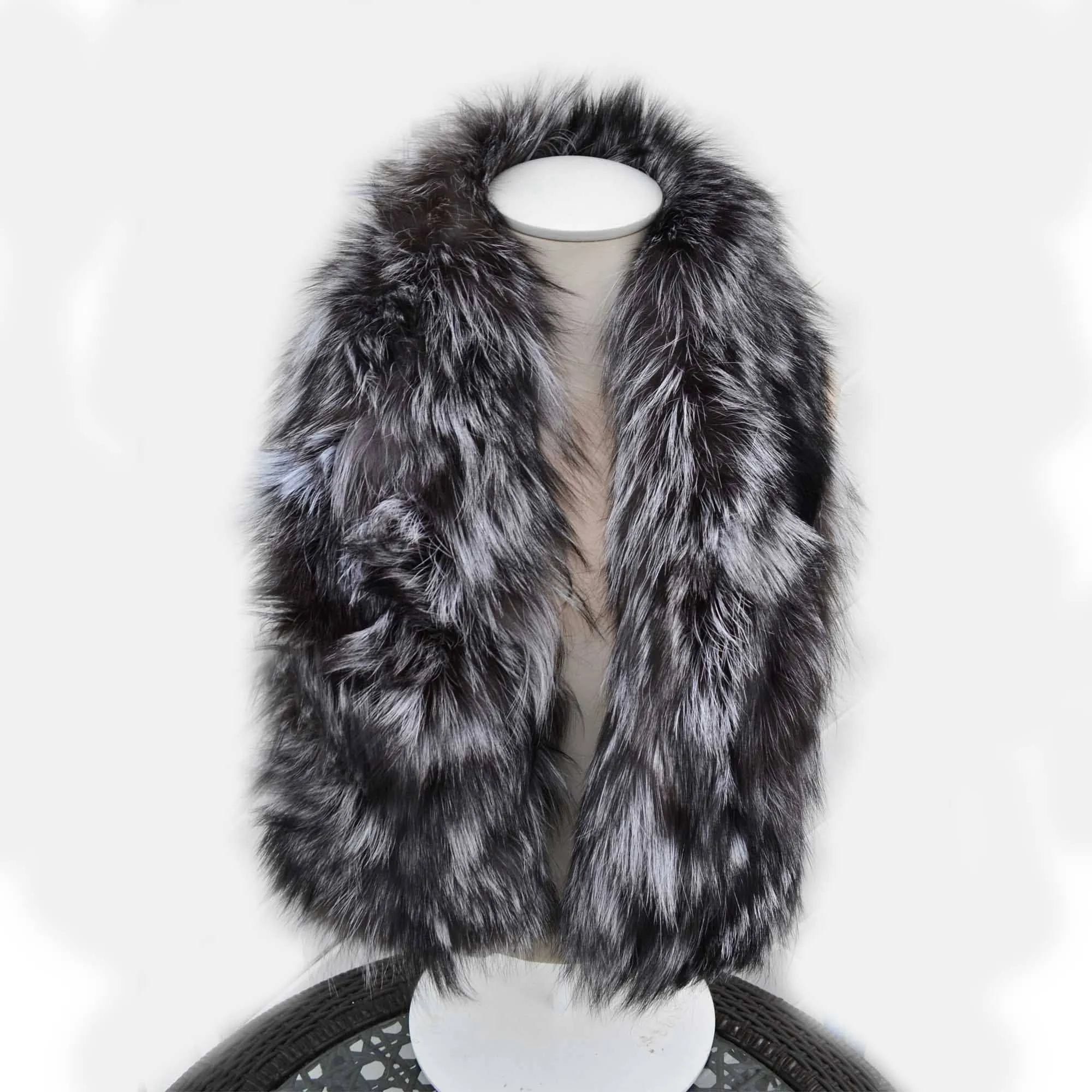 READY to SHIP, Women fur scarf, Real Fur scarf, Fur Neck warmer, Fox fur Trim, Fur collar, Fox Fur Collar, Fur Scarf, Fur Ruff, Fur stripe