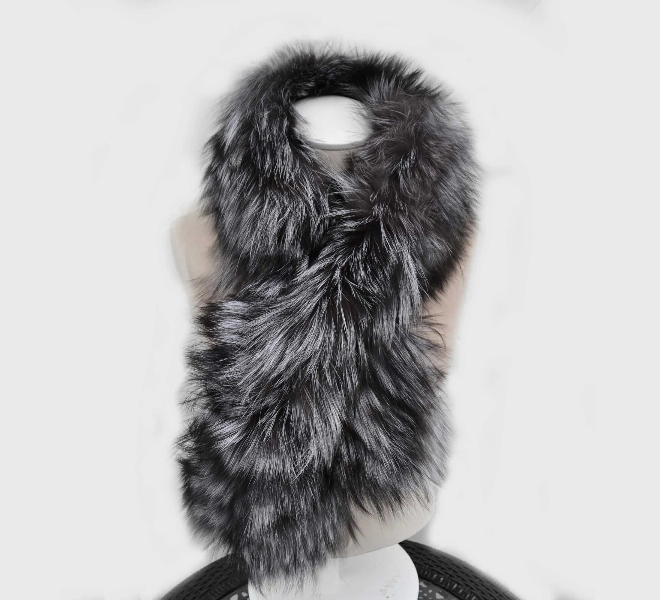 READY to SHIP, Women fur scarf, Real Fur scarf, Fur Neck warmer, Fox fur Trim, Fur collar, Fox Fur Collar, Fur Scarf, Fur Ruff, Fur stripe