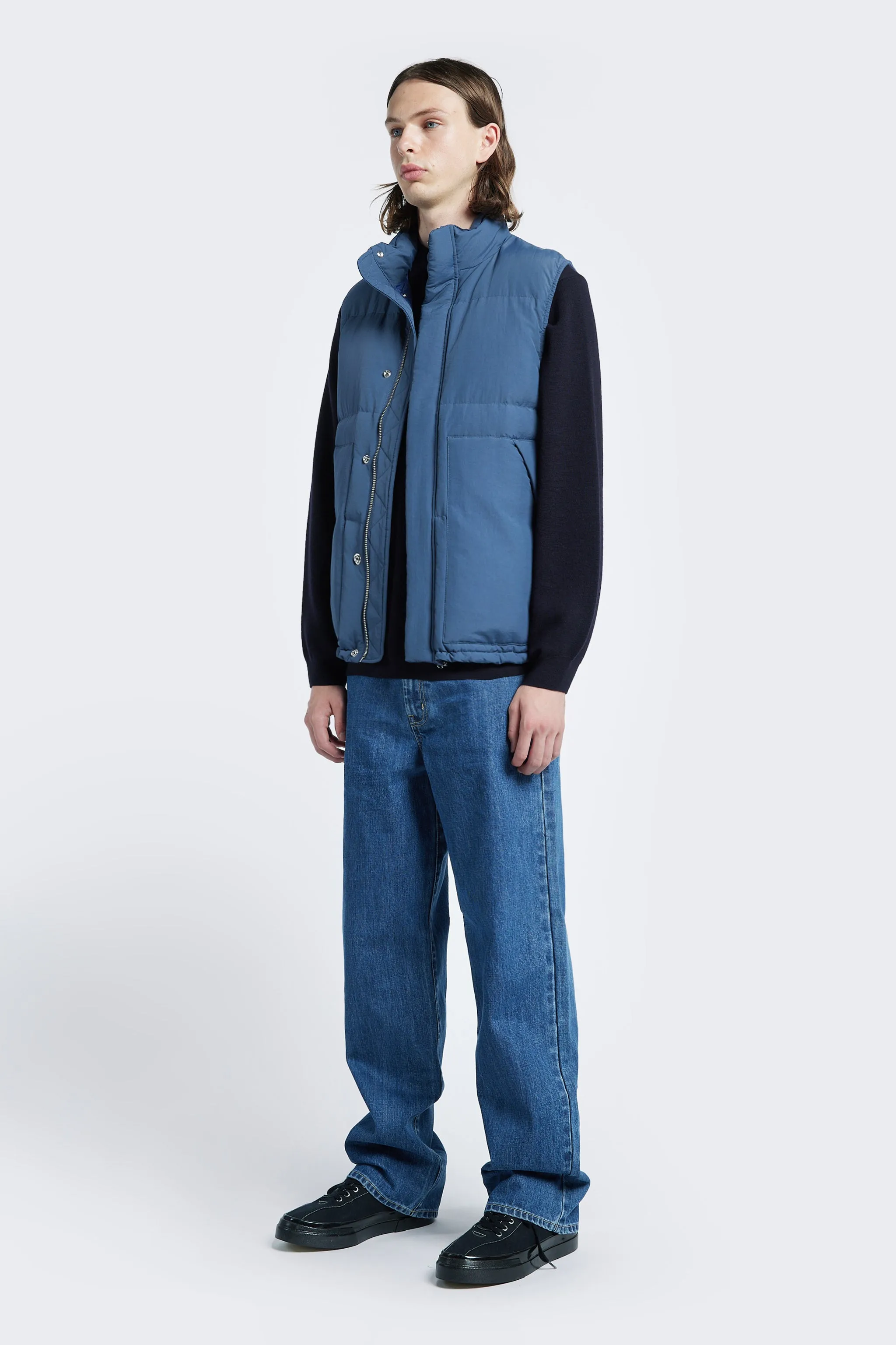 Reset Quilted Vest Blue