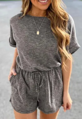 Ribbed romper