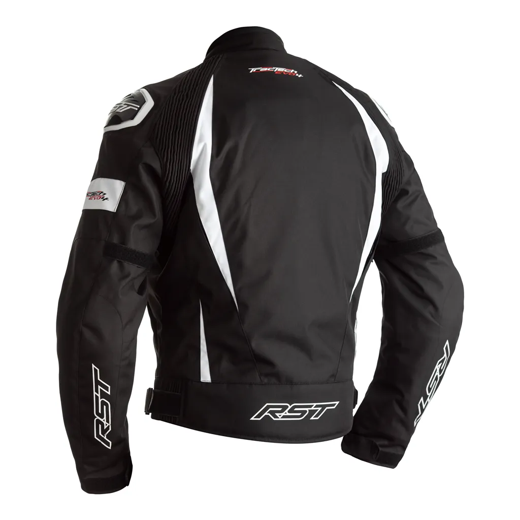 RST Tractech Evo 4 CE Textile Jacket - Black / White