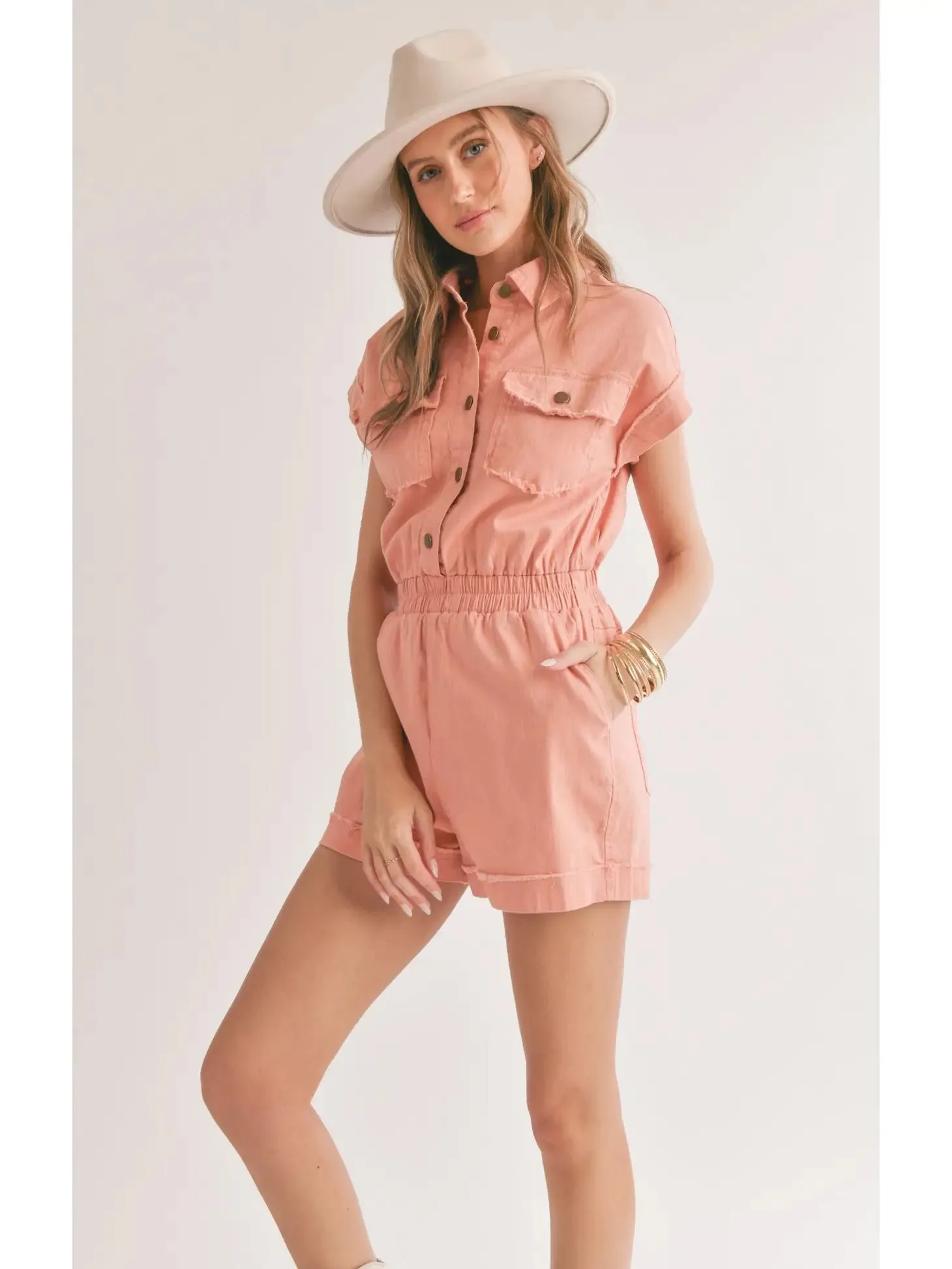 Sadie & Sage Clear Eyes Denim Romper