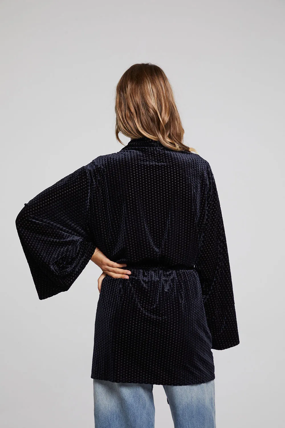 Salina Check Burnout Kimono