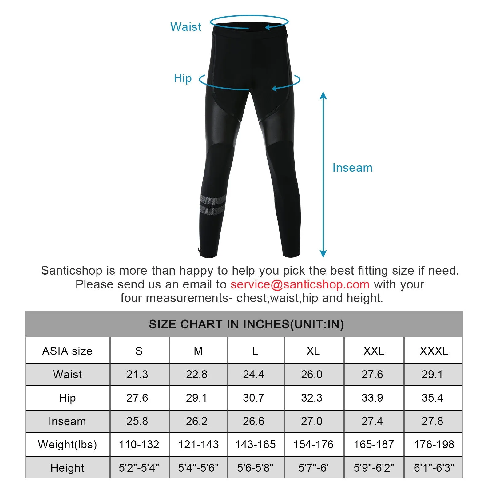 Santic Nalo Men Padded Cycling Pants