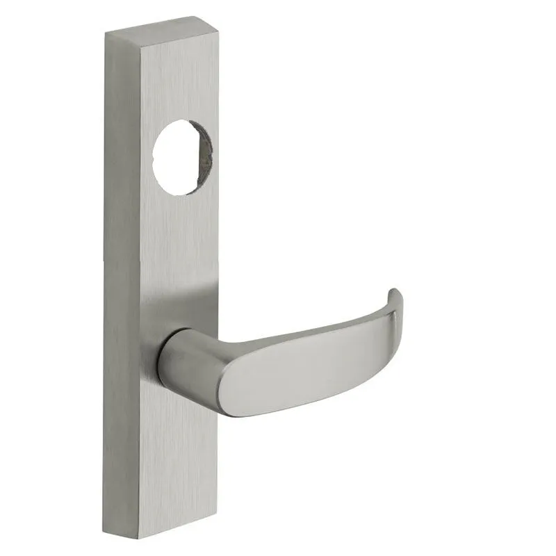 Sargent LC-706-4-ETP Exit Device Trim, Key Locks/Unlocks Lever Trim For 8400 & 8600 Series Concealed Vertical Rod Exit Devices, Handed, Less Cylinder