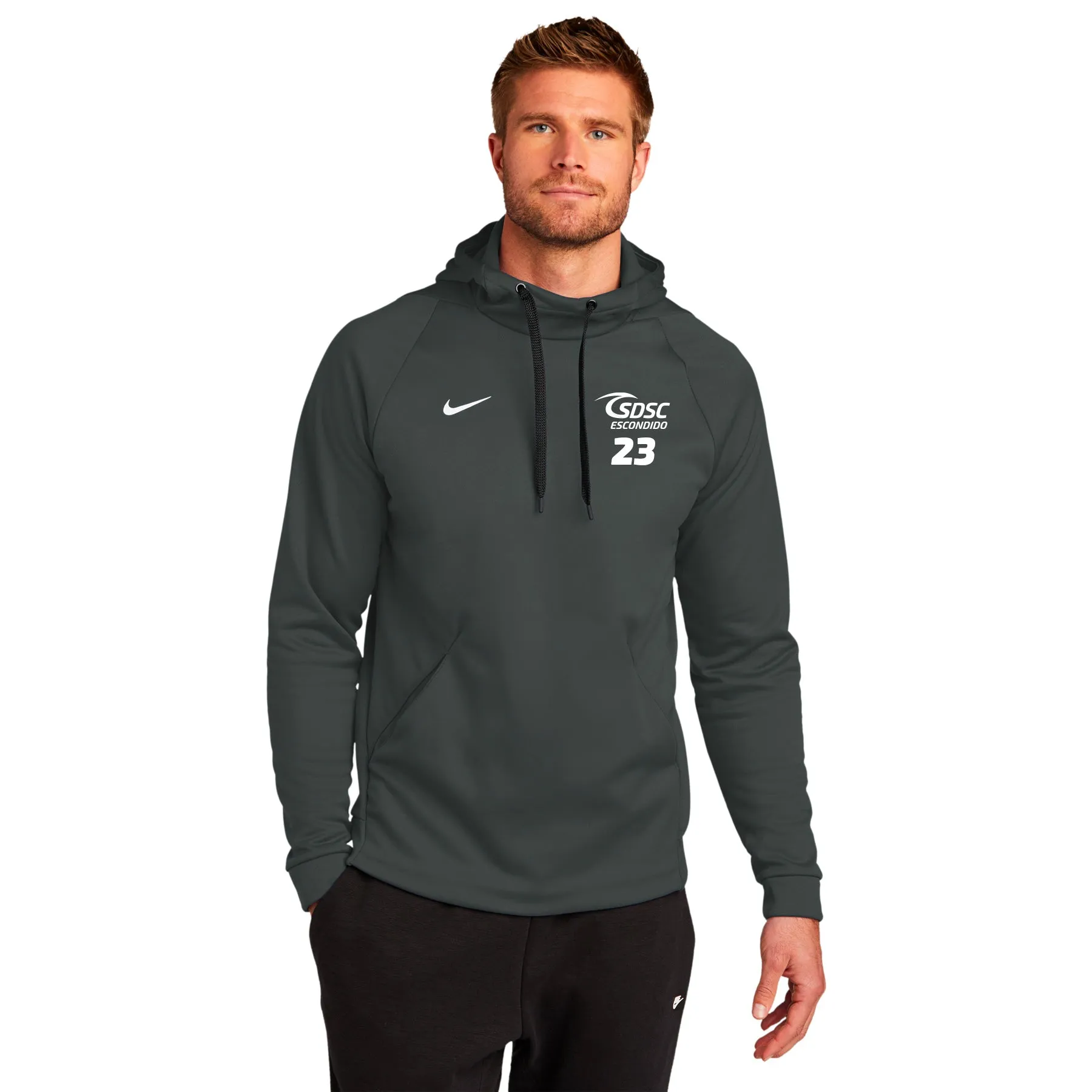 SDSC ESCONDIDO EMBROIDERED LOGO NIKE THERMA-FIT PULLOVER FLEECE HOODIE