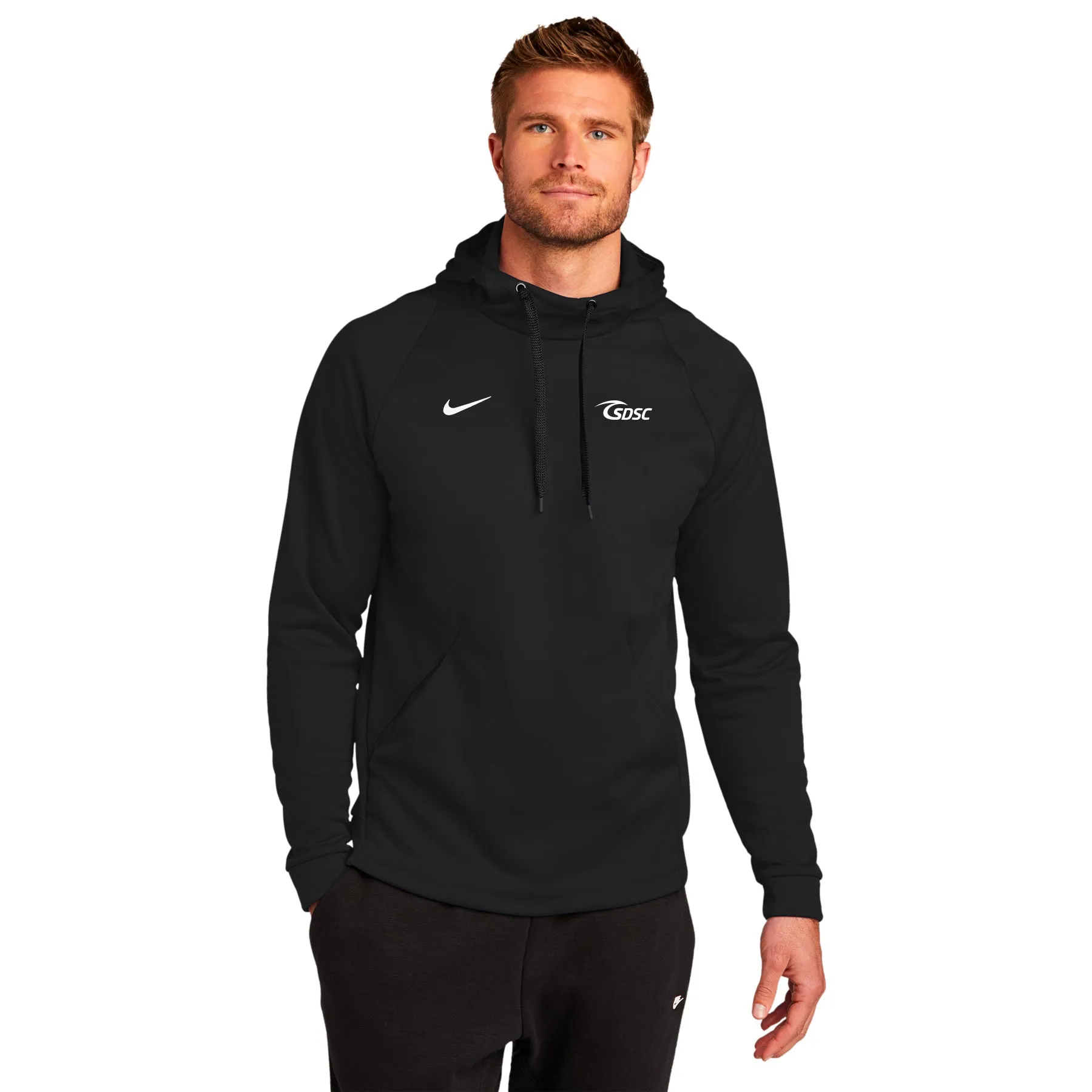 SDSC SURF EMBROIDERED LOGO NIKE THERMA-FIT PULLOVER FLEECE HOODIE