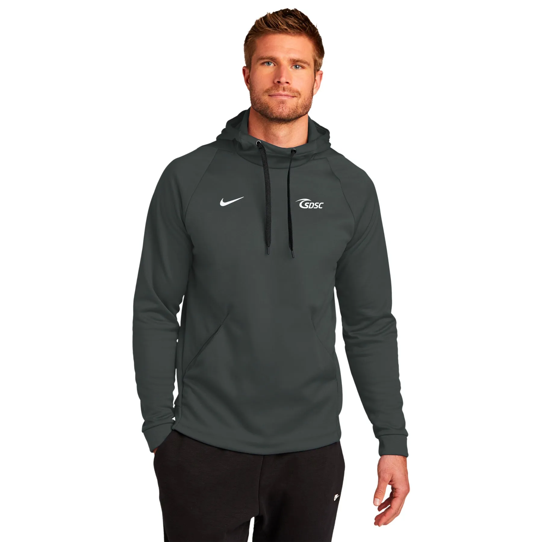 SDSC SURF EMBROIDERED LOGO NIKE THERMA-FIT PULLOVER FLEECE HOODIE