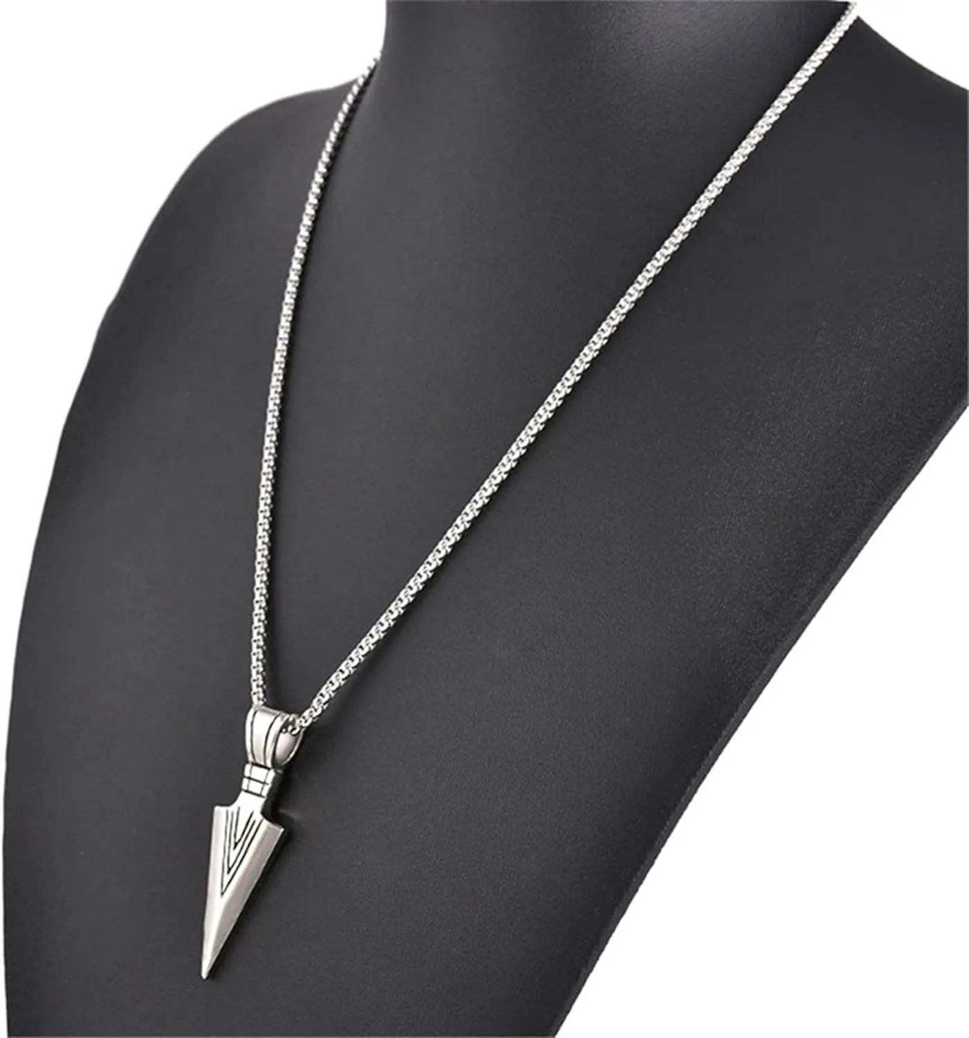 Simple Arrow Pendant Necklace Long Sweater Chain Minimalist Necklace for Women