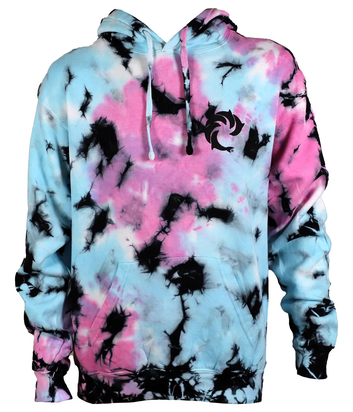 Solid Tie Dye P/O Hooded Sweatshirt