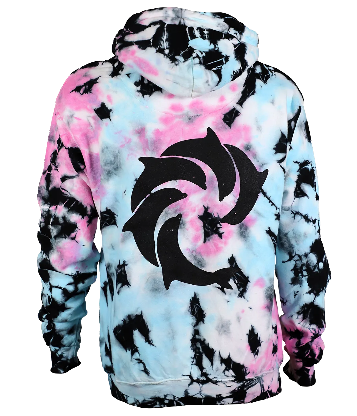 Solid Tie Dye P/O Hooded Sweatshirt