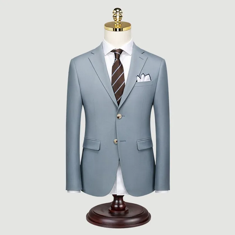 Suit Coat Men's Solid Color Wedding Dress Business Slim Formal Dress Casual Small Suit Men's Suit