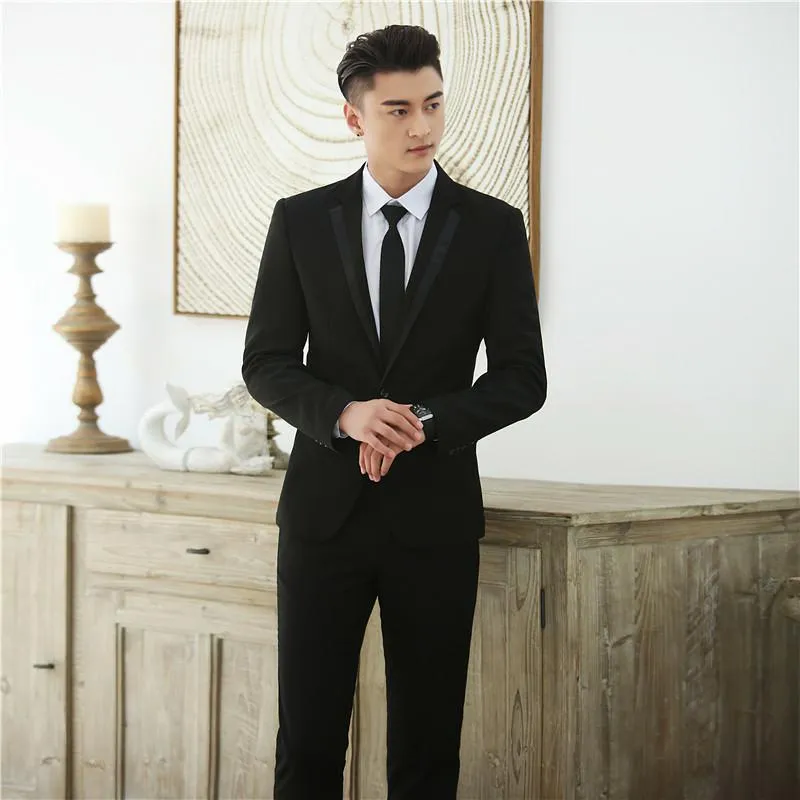 Suit Student Graduation Class Suit Men's Western Dress Suit