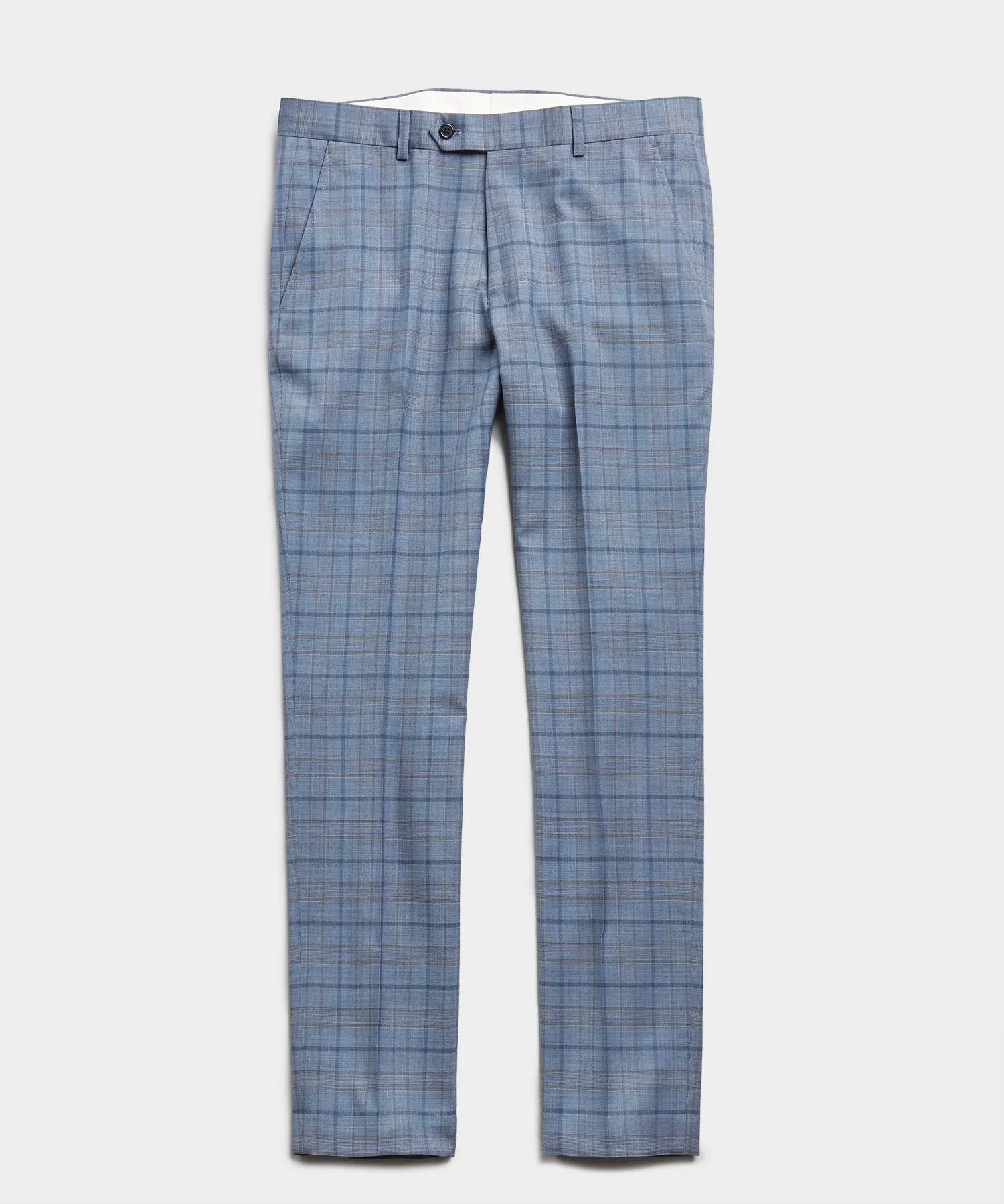 Sutton Wool Suit Trouser in Blue Check