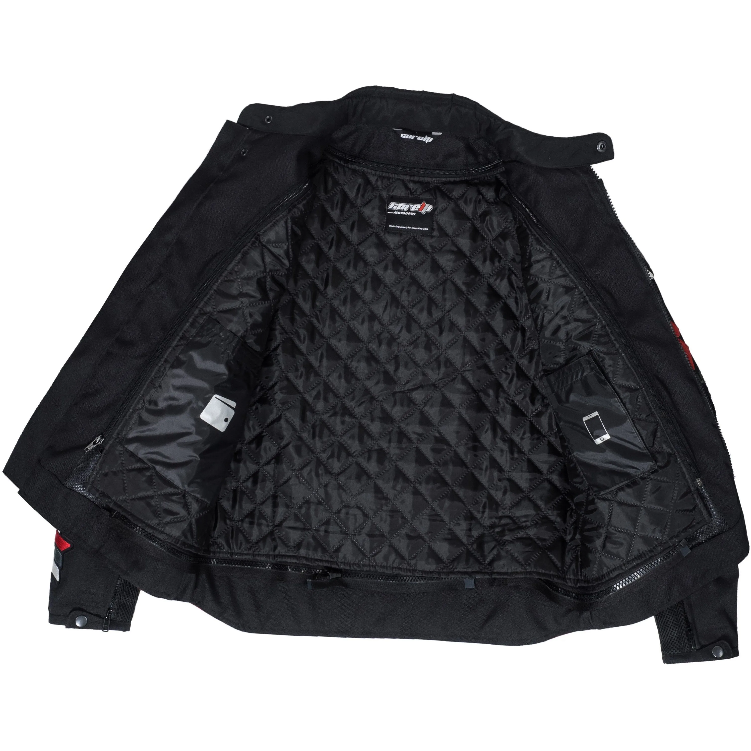 Suzuki Black Motorcycle Textile Jacket