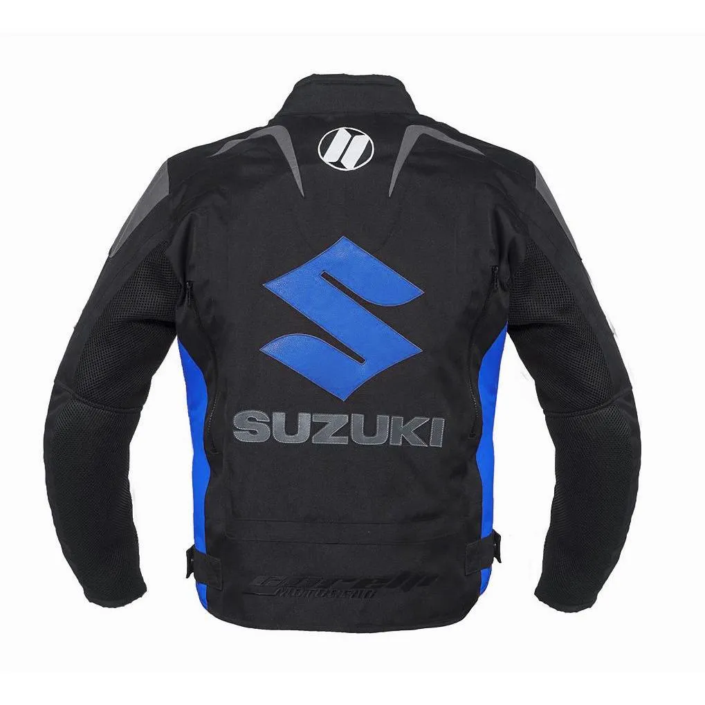 Suzuki Blue Motorcycle Textile Jacket