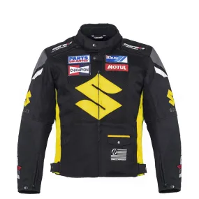 Suzuki Yellow Motorcycle Textile Jacket