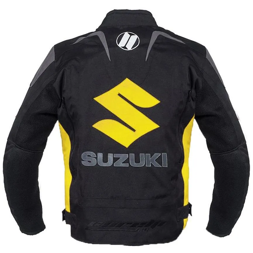 Suzuki Yellow Motorcycle Textile Jacket