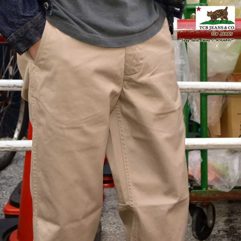 TCB jeans "Stay Gold Chino/41 Khaki" Chino pants