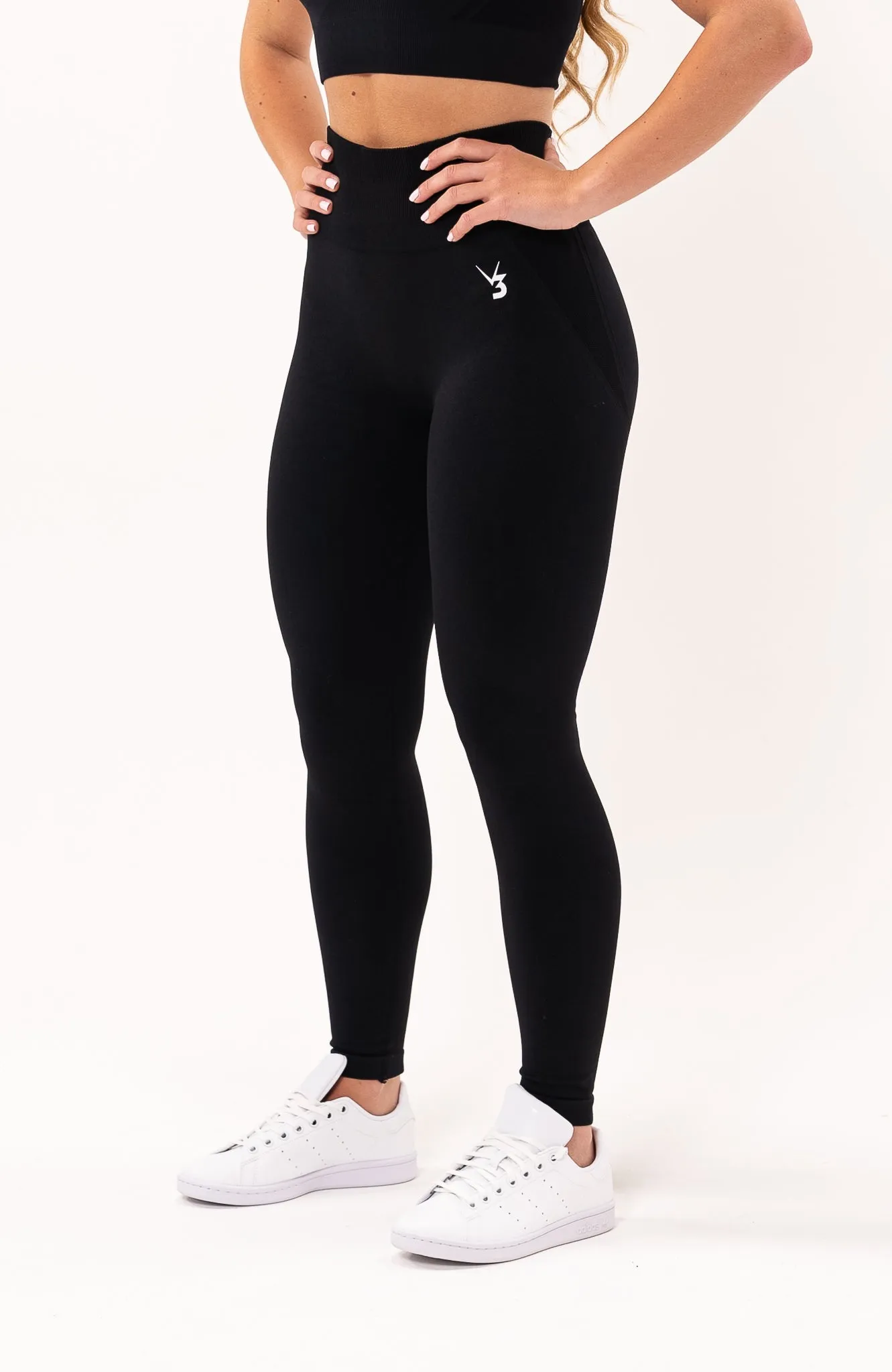 Tempo Seamless Scrunch Leggings - Black