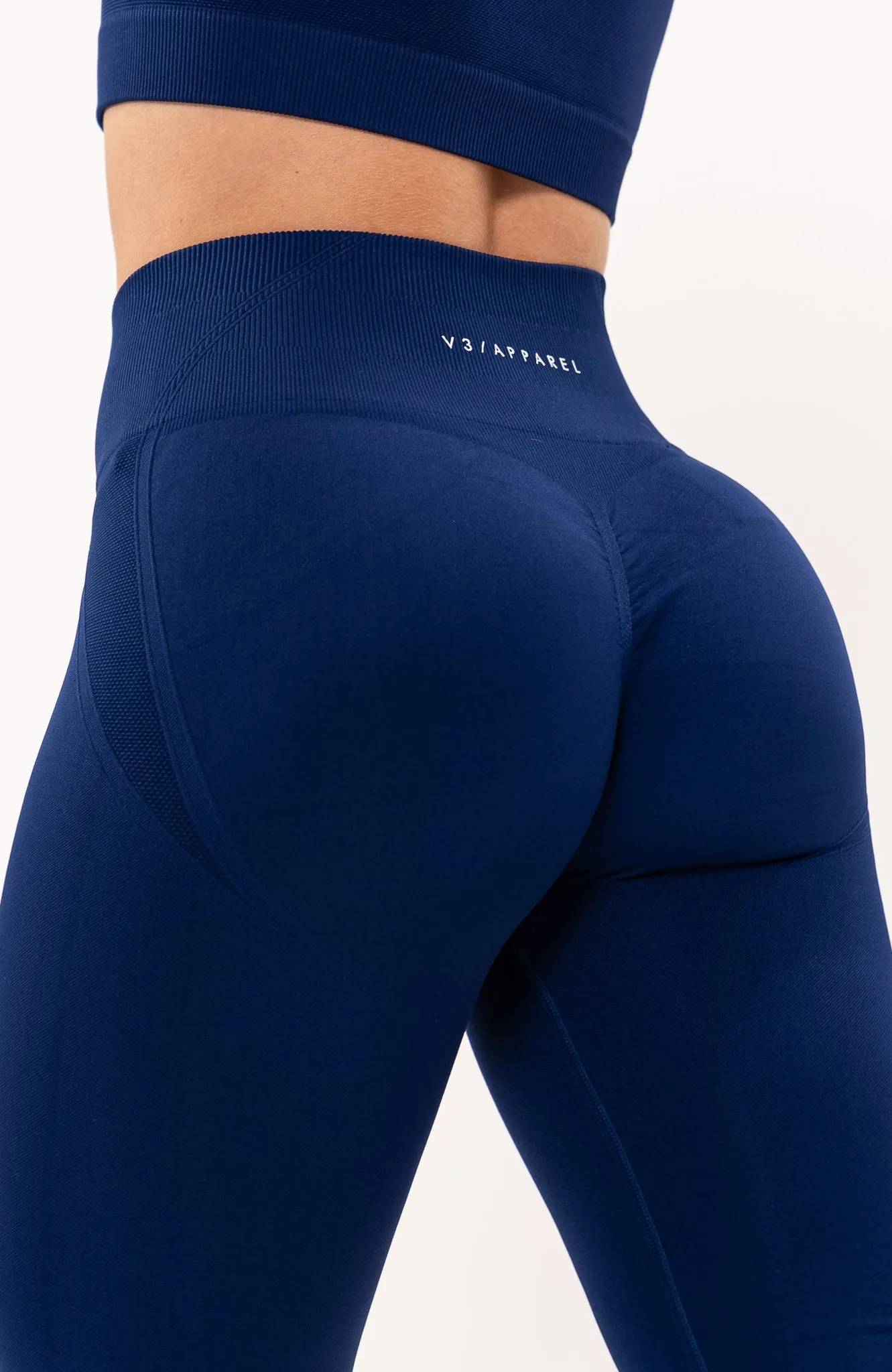 Tempo Seamless Scrunch Leggings - Royal Blue