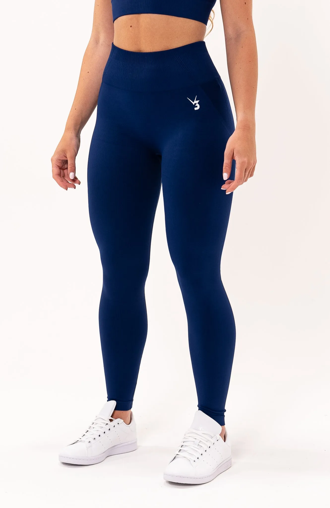 Tempo Seamless Scrunch Leggings - Royal Blue