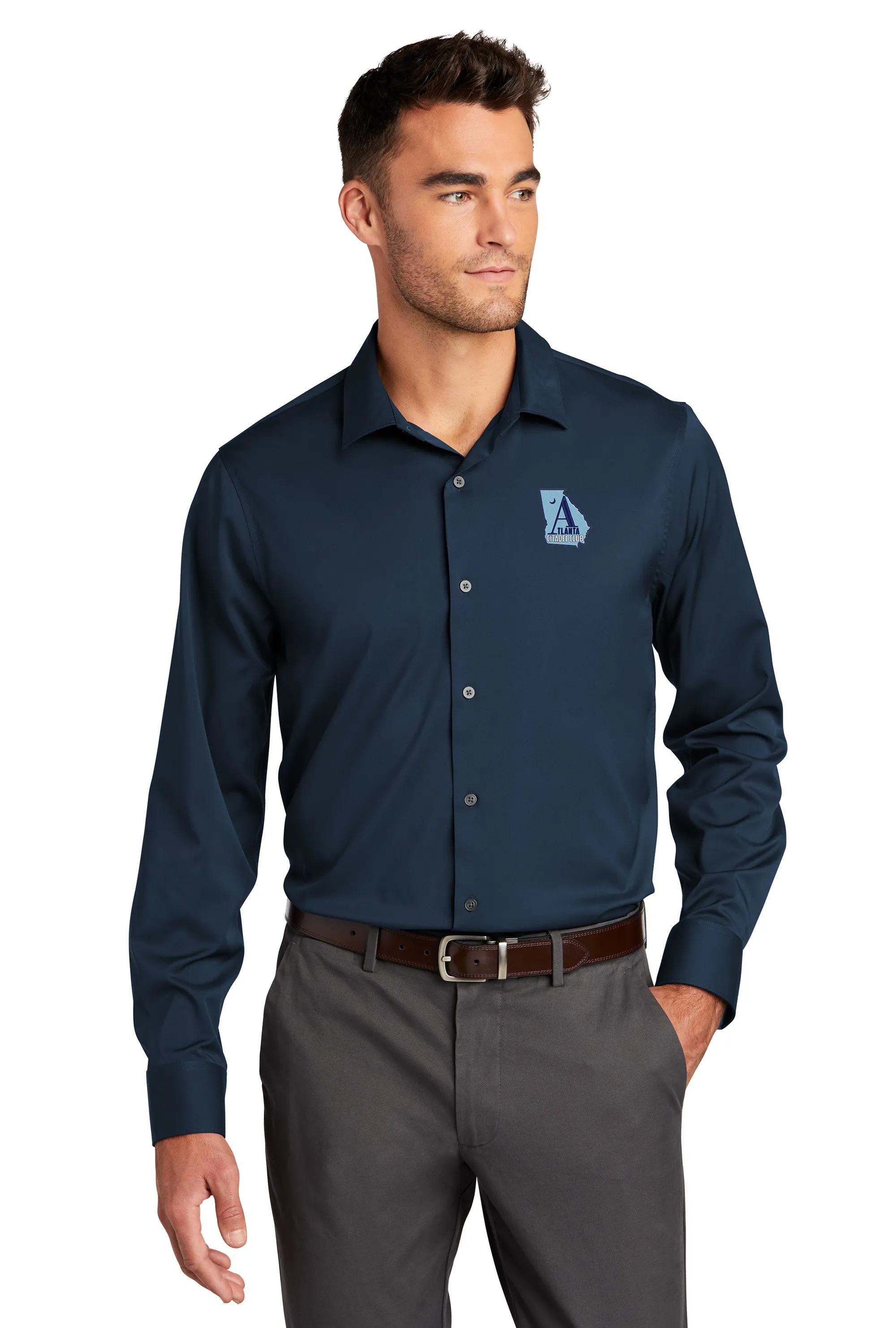 The Citadel, Atlanta Citadel Club Long Sleeve Stretch Shirt