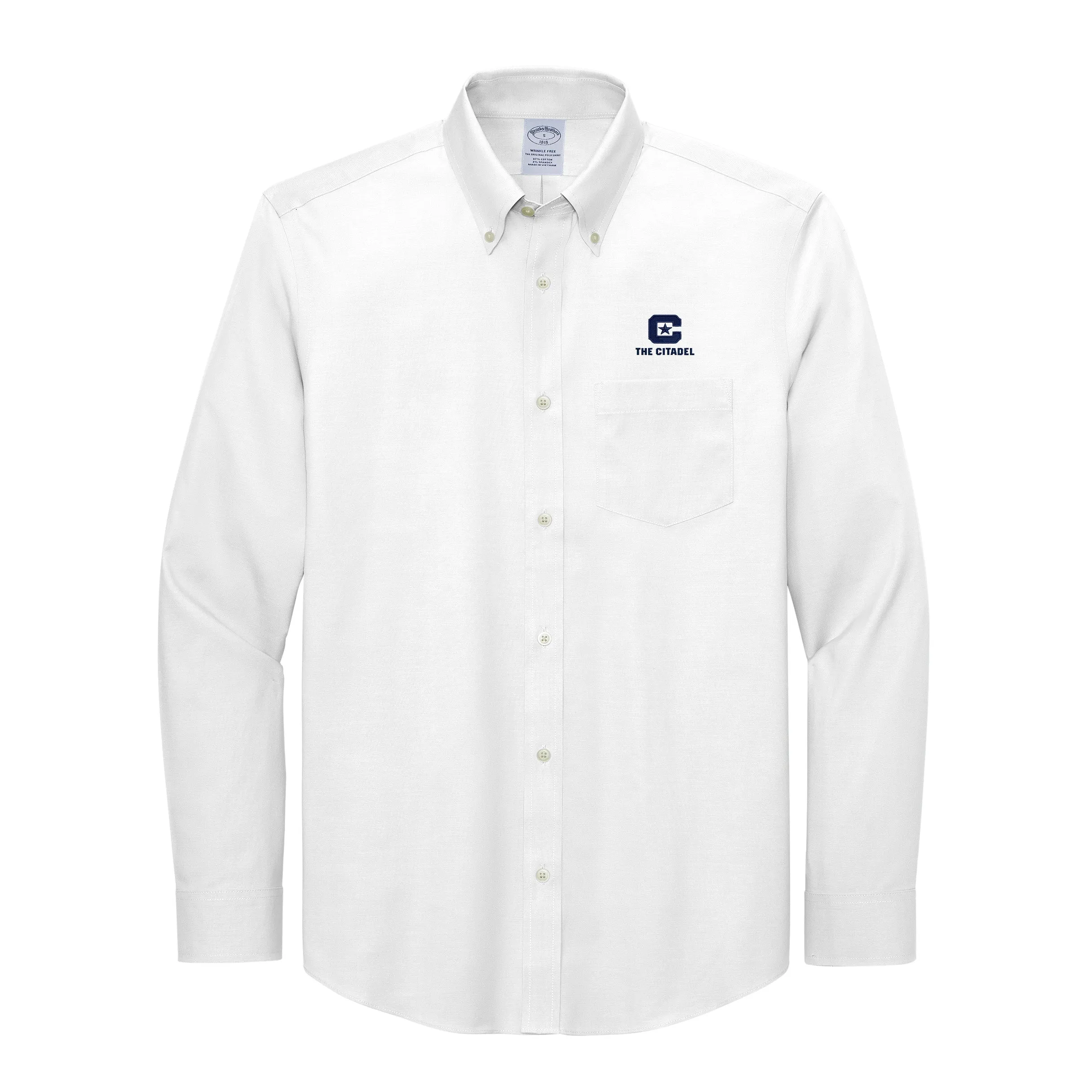 The Citadel C, Brooks Brothers® Wrinkle-Free Stretch Pinpoint Shirt