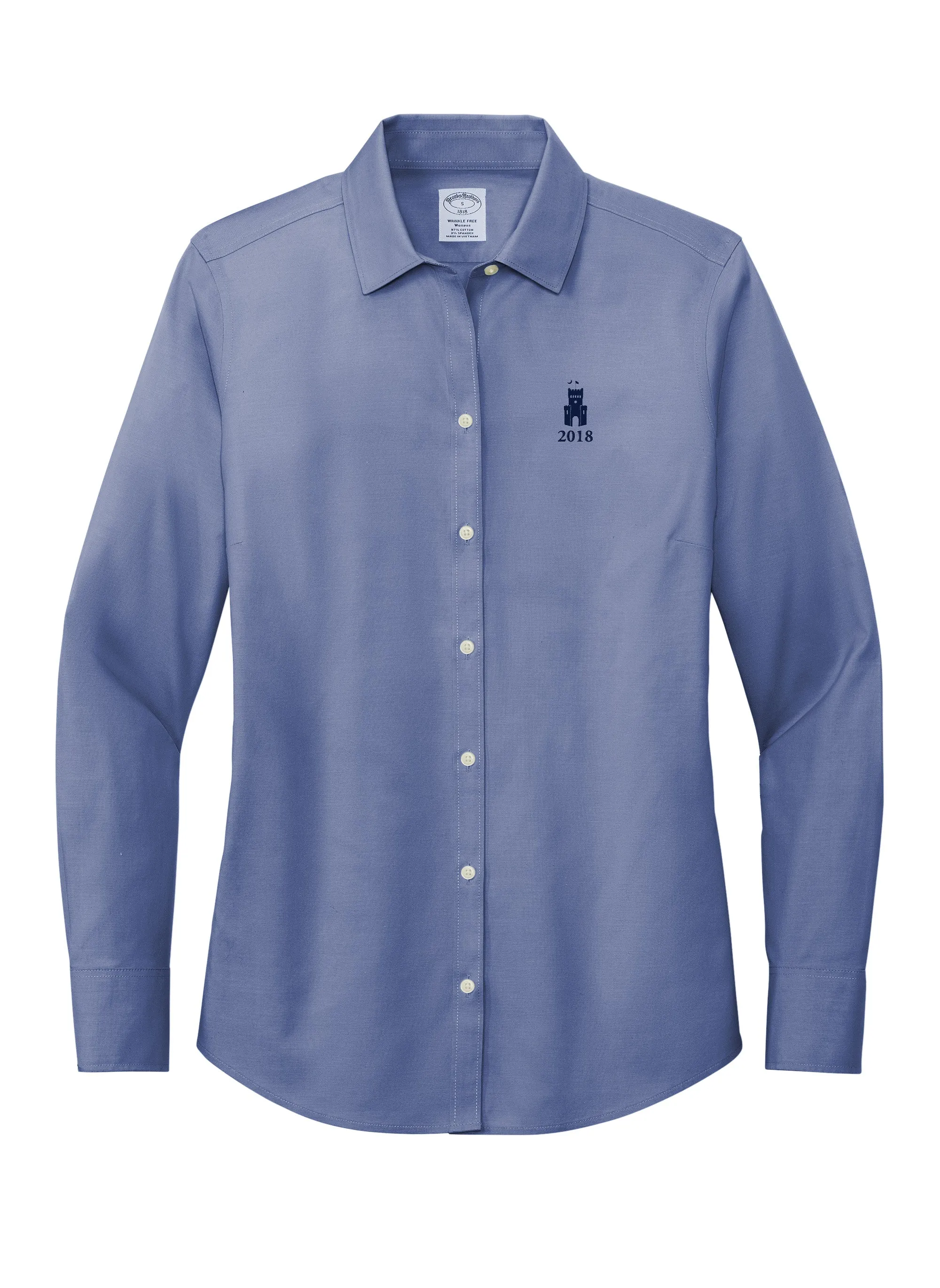 The Citadel, Class of 2018, Barracks, Brooks Brothers® Women’s Wrinkle-Free Stretch Pinpoint Shirt