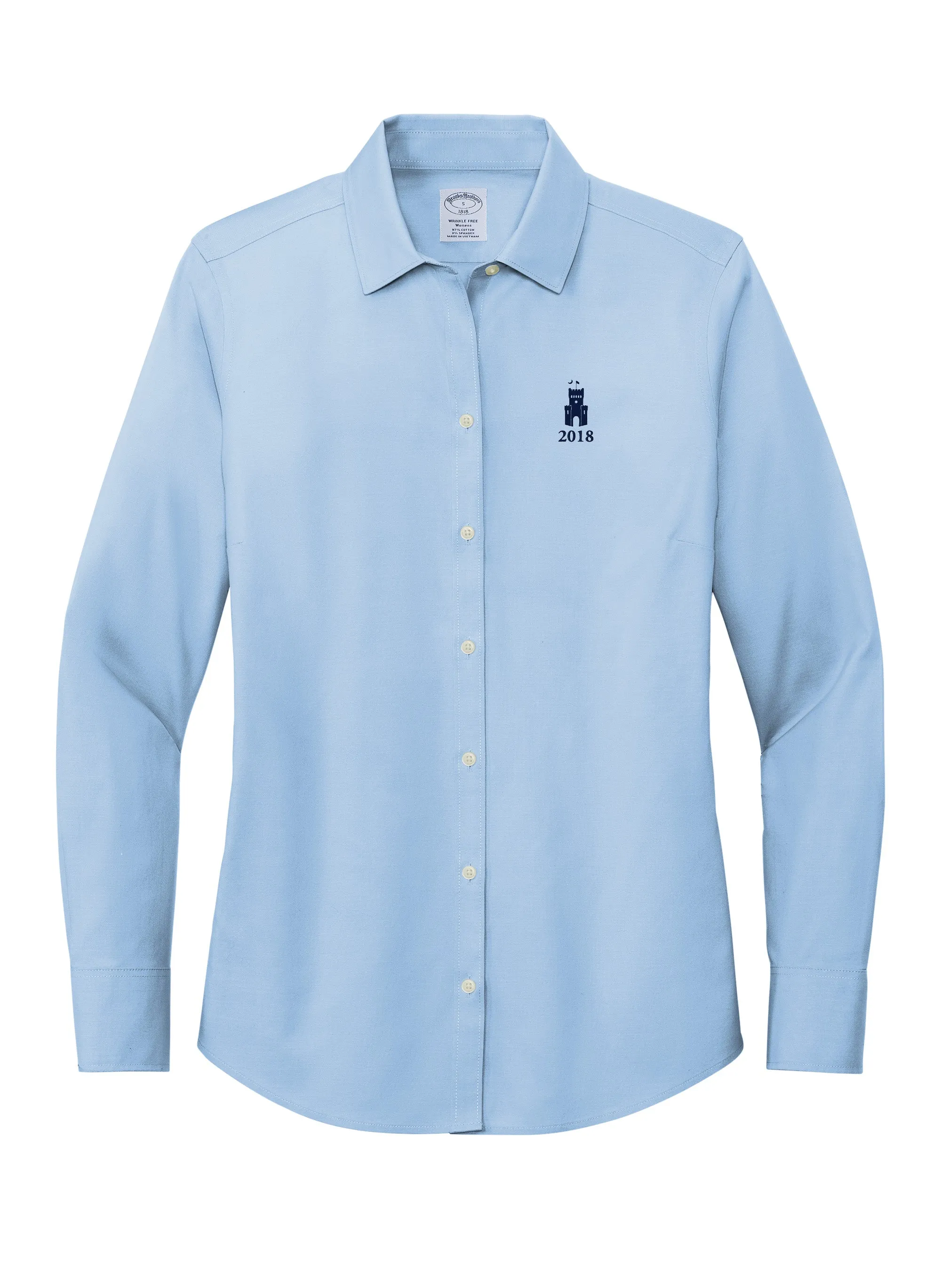 The Citadel, Class of 2018, Barracks, Brooks Brothers® Women’s Wrinkle-Free Stretch Pinpoint Shirt