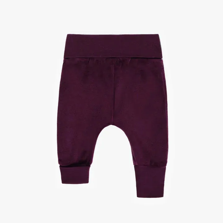 The Kate Velvet Pants - Purple - BABY