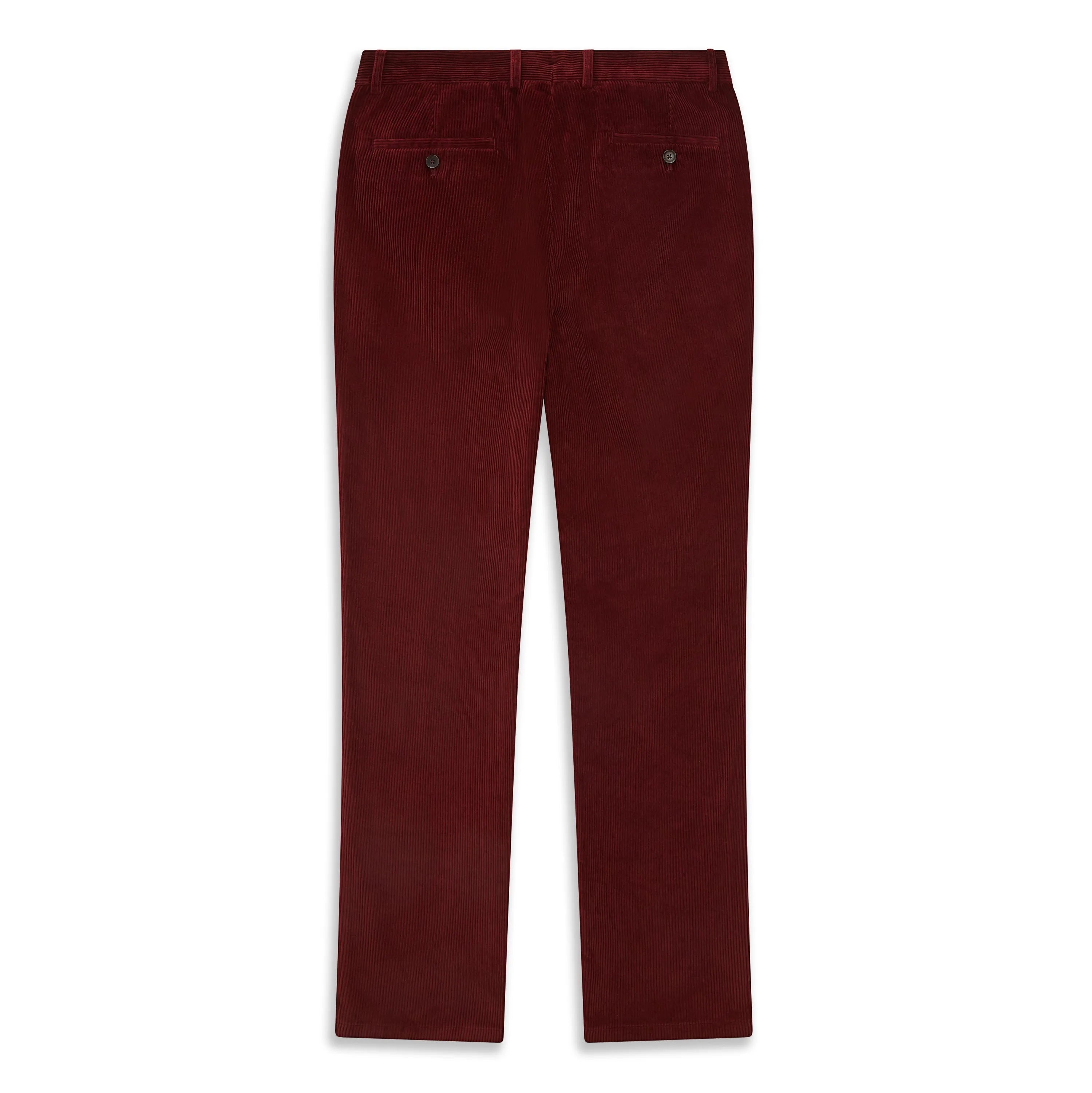 Thomas Burgundy Cotton Corduroy Trouser