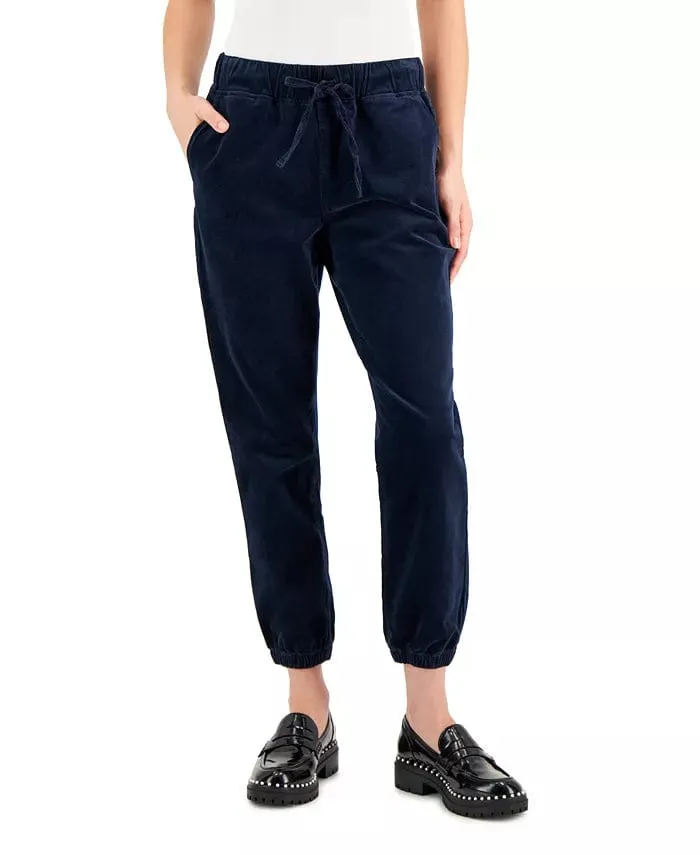 TINSELTOWN - Velvet Drawstring Jogger Sweatpant