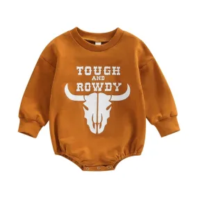 Tough & Rowdy Baby Boy Sweater Romper