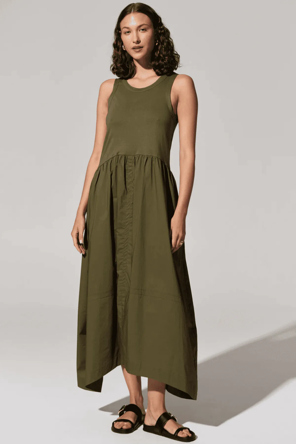 TOYA TANK DRESS KHAKI